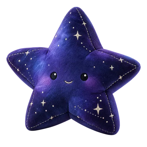 Violet plush star