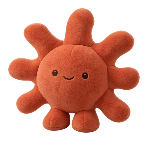 Terracotta radiant plush