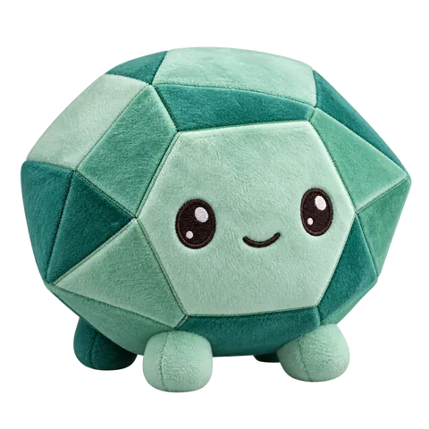 Mint plush gemstone